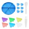 DIY Craft Diamond Painting Tray Kits Multi-Color Embroidery Large Diamond Painting Tray With Lid Rotating Stackable