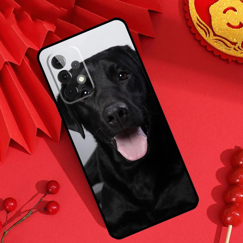 Black Labrador Dog Case For Samsung Galaxy M15 M55 M31 M13 M11 M12 M14 M06 M16 M36 M56 M53 M32 M52 M35 M34 M54