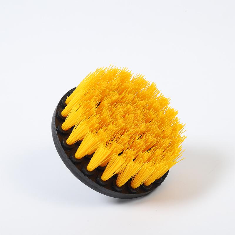 5-inch Electric Drill Brush Set: Car Wash and Cleaning Blue Brush Head Deburring Tool