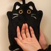 Soft Black Cat Hand Towel Super-Absorbent Kitchen Cleaning Wipe Cloth  Kitchen