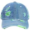 Vintage Holed Baseball Caps For Women Men Fashion Fluorescent Color Washed Snapback Cap Adjustable Hip Hop Cap Gorras Unisex Hat