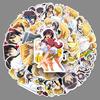 50 Sheets Maid-sama Anime Character Stickers for Creative Decoration of Water Cups, Computers, and Luggage