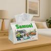 1pc Occupation Illustration Tissue Box - Garbage Truck Samuel - Ideal for Holiday Celebrations & Home Decoration, Measuring 17.02*25.91 cm, Perfect fo