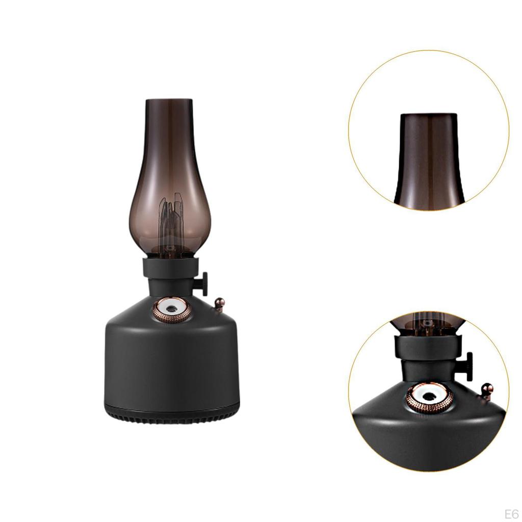 Vintage Oil Lamp Humidifier Retro Classic Night Light for Bedroom Home