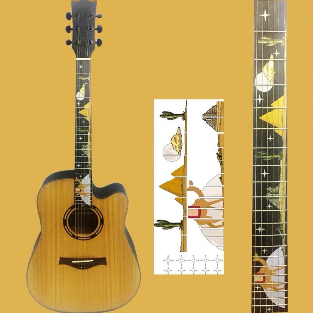 PVC Guitar Fretboard Sticker Guitarra Accessories Electric Guitar Parts Bass Inlay Decal DIY Instrument Decorations