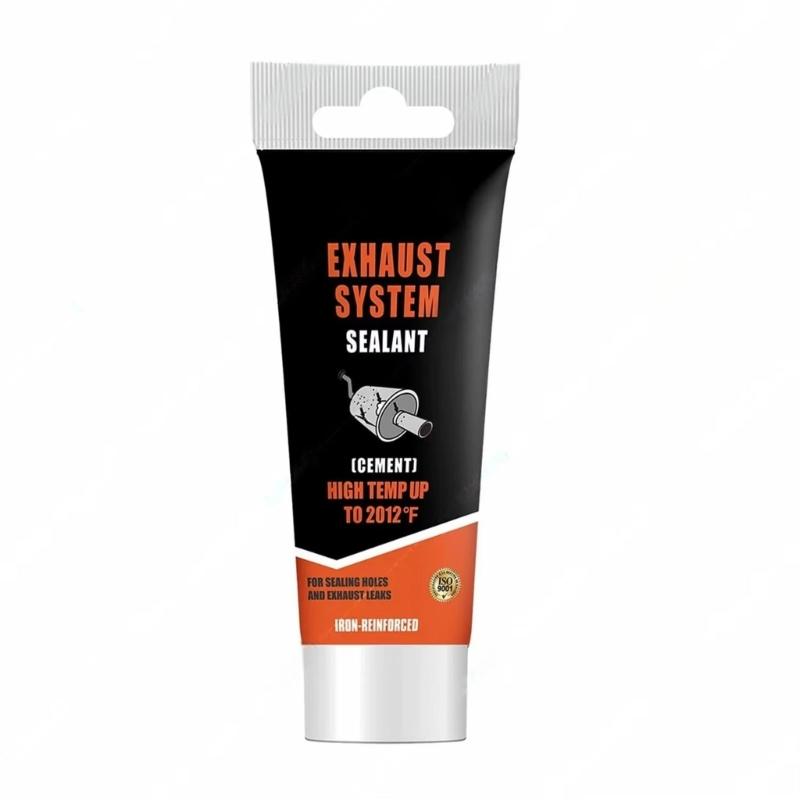 

75g Automotive Exhaust Sealant For Leak Repair Withstands -70°C To 1100°C Temperature Ranges Exhaust Pipe Repair Glues 1