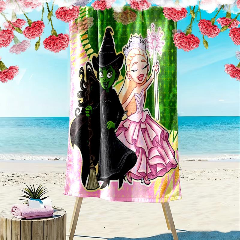 Wicked Print Beach Towel, Large Soft Quick Dry Towel for Beach Camping Swimming