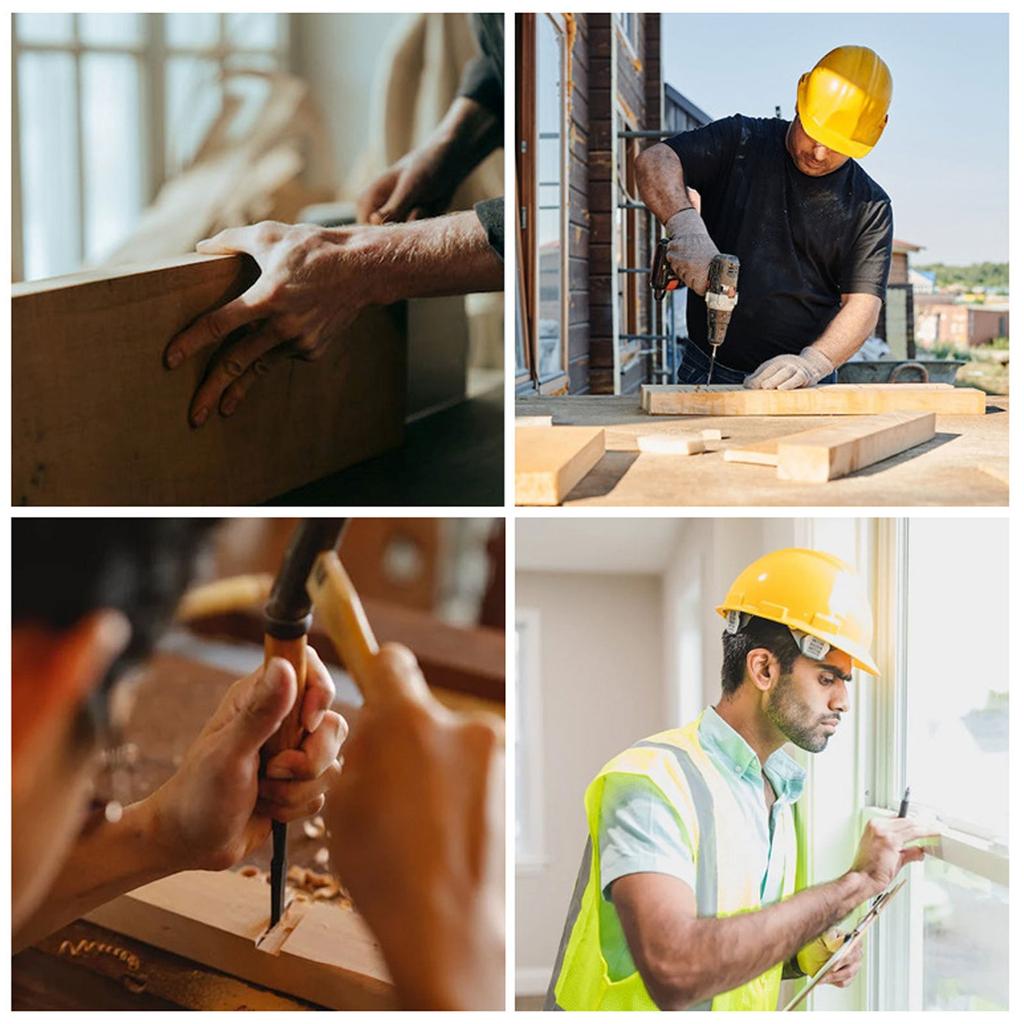 Portable Woodworker Ruler Aluminum Alloy Carpentry Marking Tool Versatile Pocket Ruler Lightweight for Carpenter