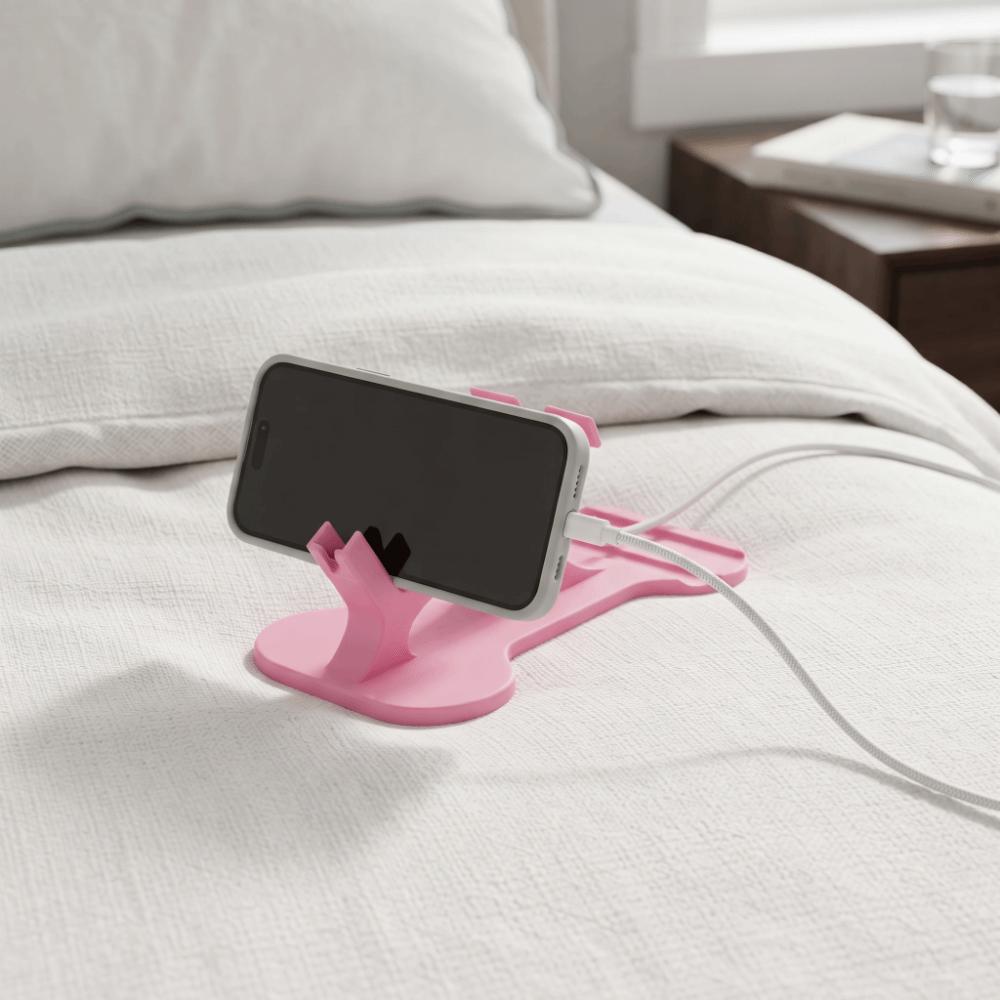 Curved Design Side-Lying Phone Holder Non-Slip Lazy Phone Stand Side-Lying Phone Stand Travel Use