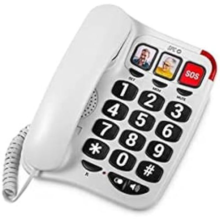 Téléphone Fixe - SPC 3295B - Noir - Mains Libres