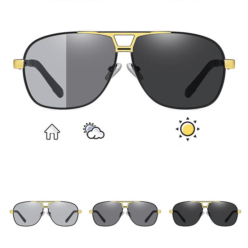 Photochrome Herrenbrille Herren Polarisierte Sonnenbrille Vintage Herren Fahrsonnenblende Sonnenbrille Uv400 Gafas De Sol