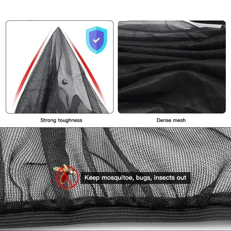 Breathable Car Side Window Anti-Mosquito Net Sunshade Curtain Heat Insulation Privacy Protection For Driving