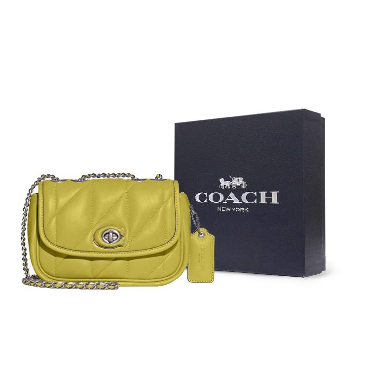 New COACH Pillow Soft Leather Crossbody Bag, Shoulder Bag Women's CA086-LHUCZ