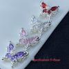 Charming Butterfly Zircon DIY Jewelry Spacer Beads - Handcrafted, Color-Preserving Crystal Accessories