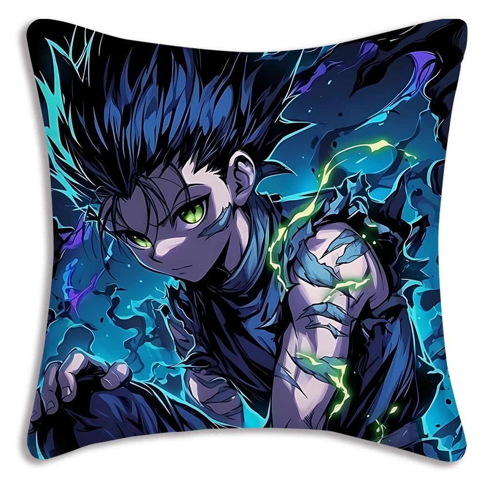 Anime For h-Hunter X HunterS Pillow Covers Cartoon Sofa Decorative Home Double-sided Printing Short Plush Cute Cushion Cover