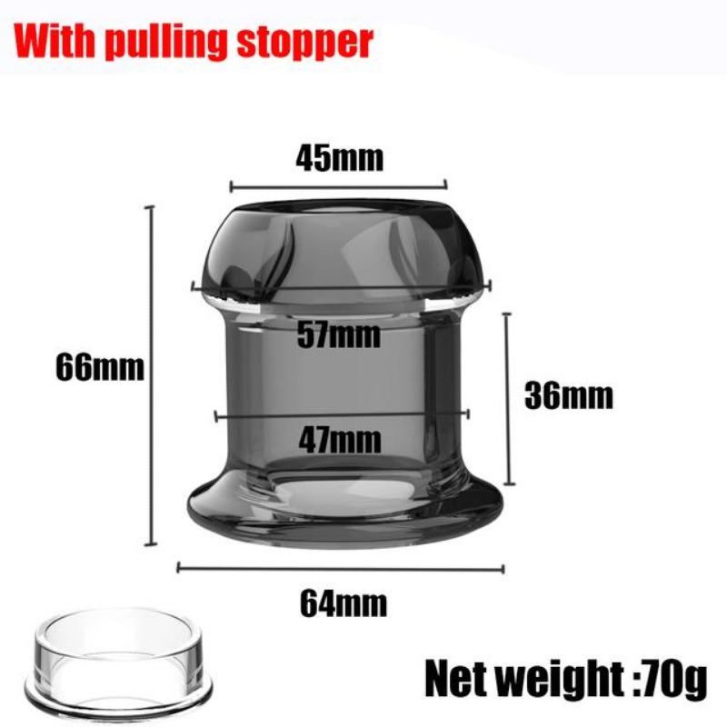Hollow Anal Plug with Stopper Translucent Visible Anal Dilator Butt Vagina&Anus Peep Expander Fidget BDSM Sex Toys for Women Gay