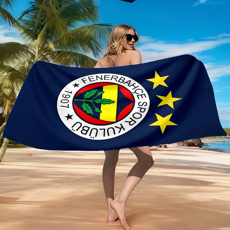 Fenerbah?E-Sport Club Emblem Strandtuch, Schnelltrocknend, Pflegeleicht, Geeignet für Fitness und Strandurlaub, Sport-Essential