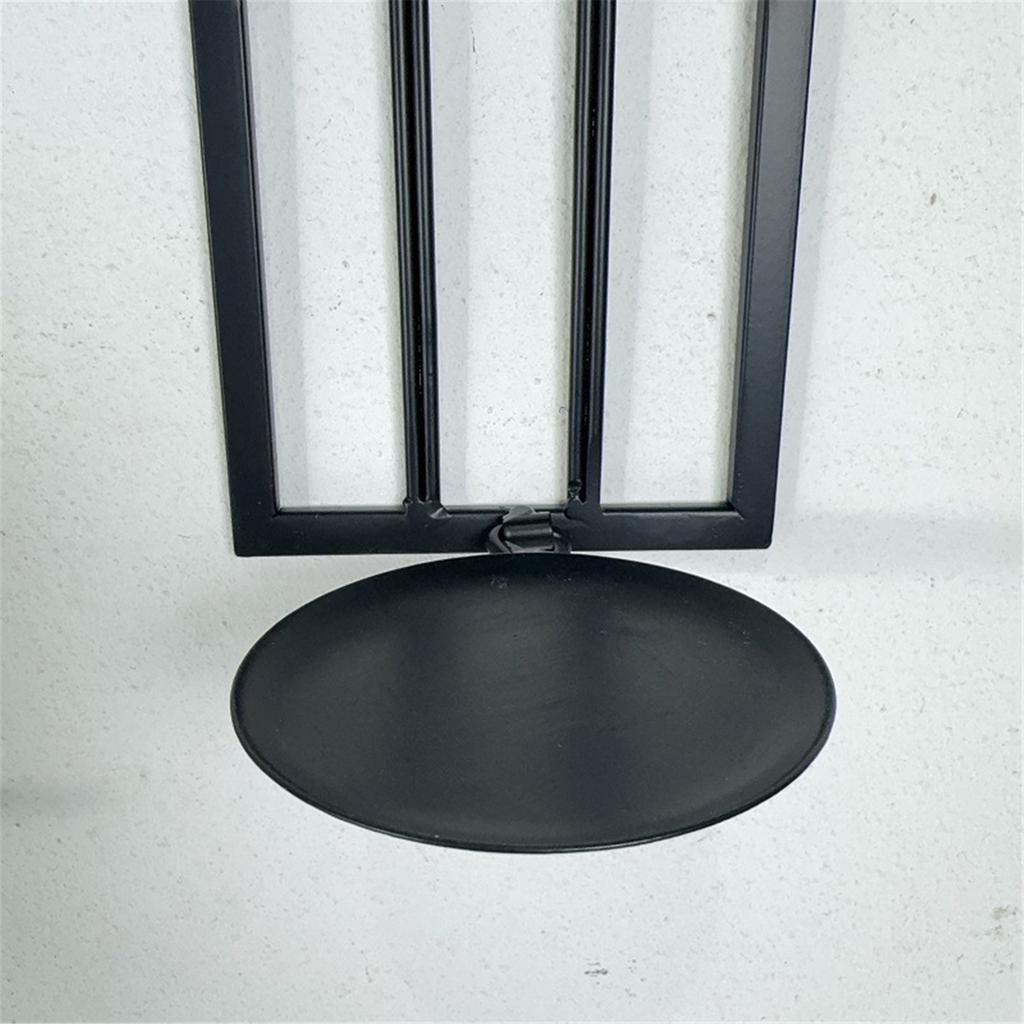 Wall Hanging Sconce Handmade Cast Iron Wall Sconce Candle Display Holder for Elegant Home Decoration