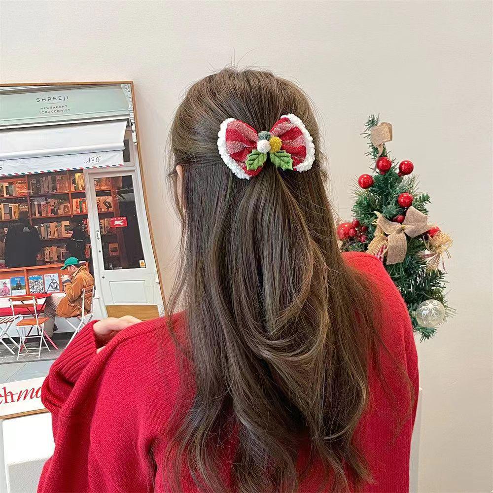 2024 Weihnachts-Schneeflocken-Haarspangen für Mädchen: Niedliche Feiertags-Kopfbedeckung