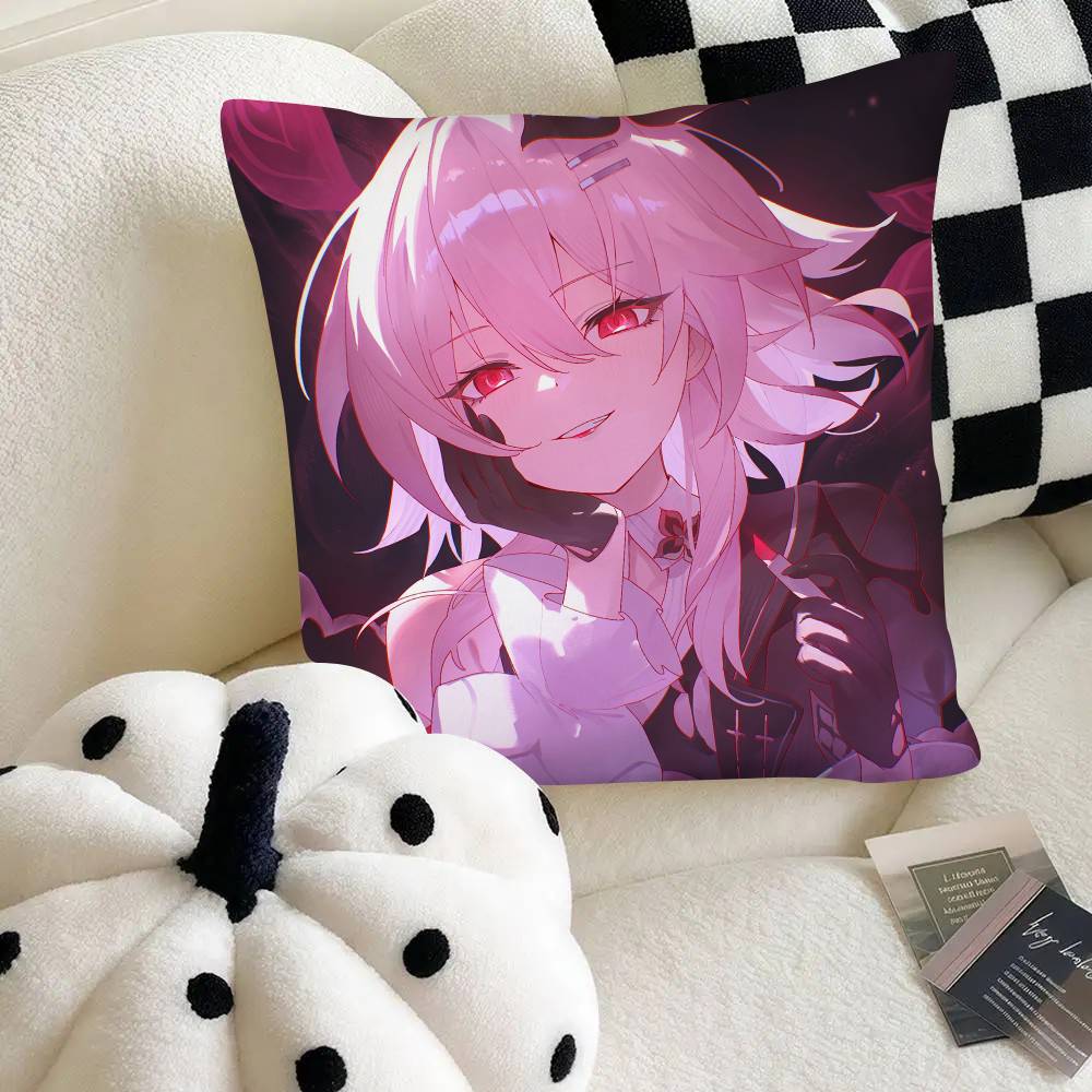 Evernight Hot Game Honkai Star Rail Pillow Case Square Pillow Bedroom Sofa Leisure Comfort Cushion Car Home Decoration