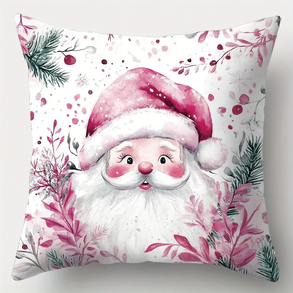 Christmas Decoration Pillowcase Gift Santa Claus Snowman Pillow Cover Living Room Sofa Cushion Suite Room Home Decoration