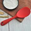 WIKHOSTAR Hanging Silicone Rice Spoon Kitchen Ladle Non-stick Saucepan Electric Rice Cooker Cooking Scoop with Holes Household Items