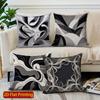 2D Modern Abstract Pattern Digital Print Pillowcases Pattern Cushion Cover Suitable For Sofa Bedroom Car Pillow Cover