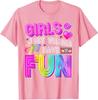 Funny Girls Just Wanna Have Fun Awesome 70s 80s 90s 1980s Tshirt Womens Fashion Vintage Saying Tee Holiday Party Clothes