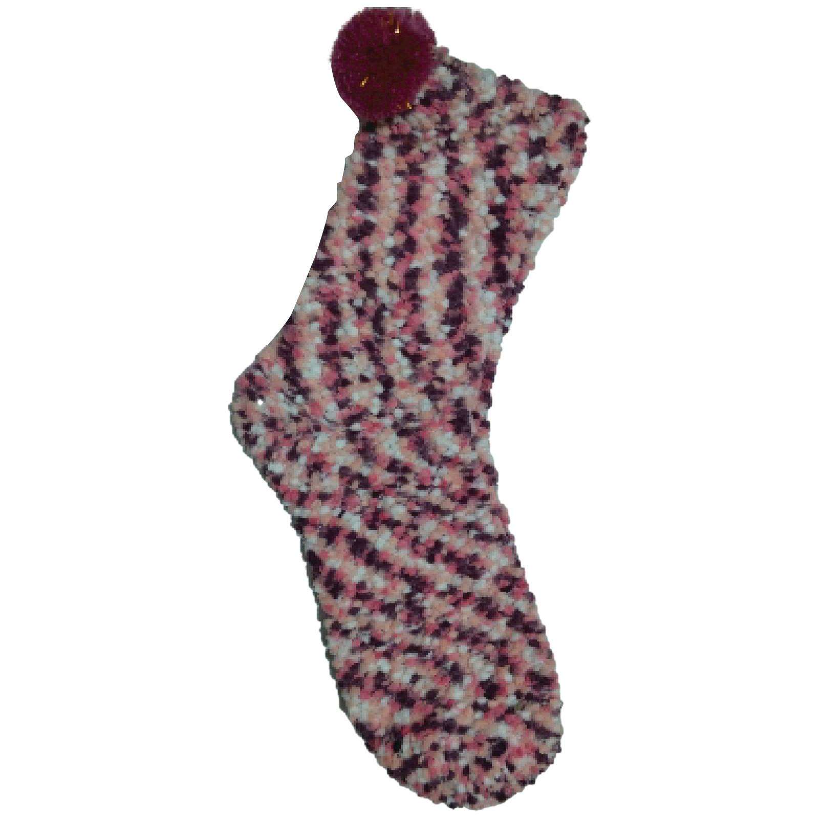 

Women s Three-dimensional Cake Socks, Home Floor Socks, Versatile Pearl Velvet Mid Tube Socks One Size фіолетовий