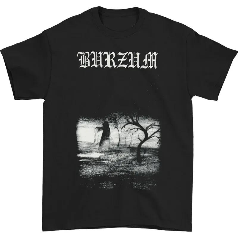 2026 Summer Norwegian Black Metal Band Burzum Rock Dark Punk Black Shortsleeved Printed Tshirt Suitable For Both Unisex And Wounisex