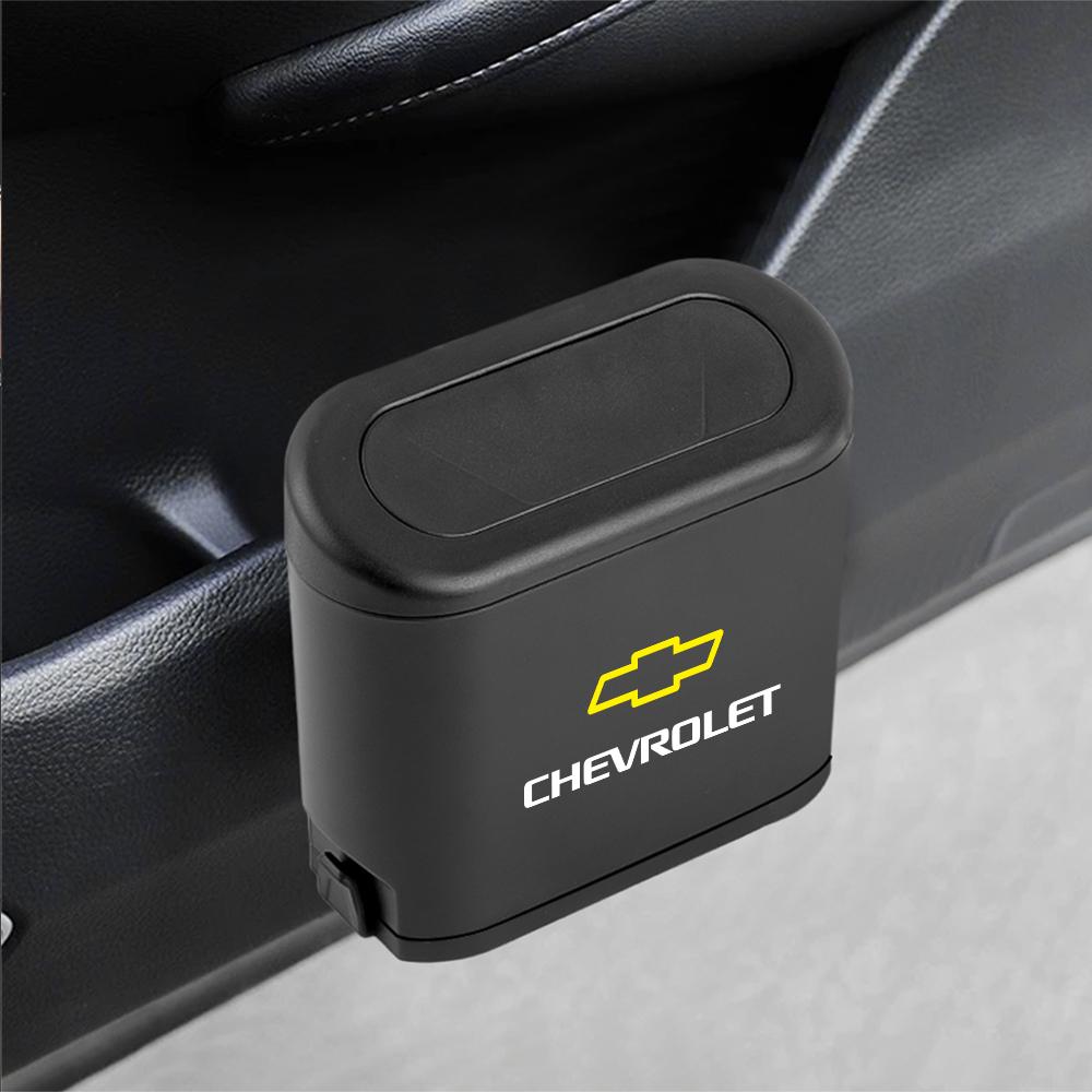 1pcs Car Trash Bin Dust Case Storage Box Accessories for Chevrolet Cobalt Captiva Trax Malibu Epica Silverado Trailblazer Volt