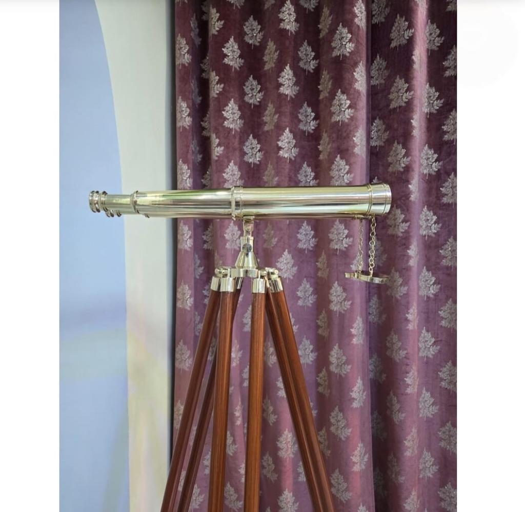 Binoclu din Alamă Gravat Personalizat Telescop Nautic pe Trepied din Lemn Crăciun Ziua Îndrăgostiților Zi de Naștere Sărbătoare Decor pentru Casă Cadou Personalizat