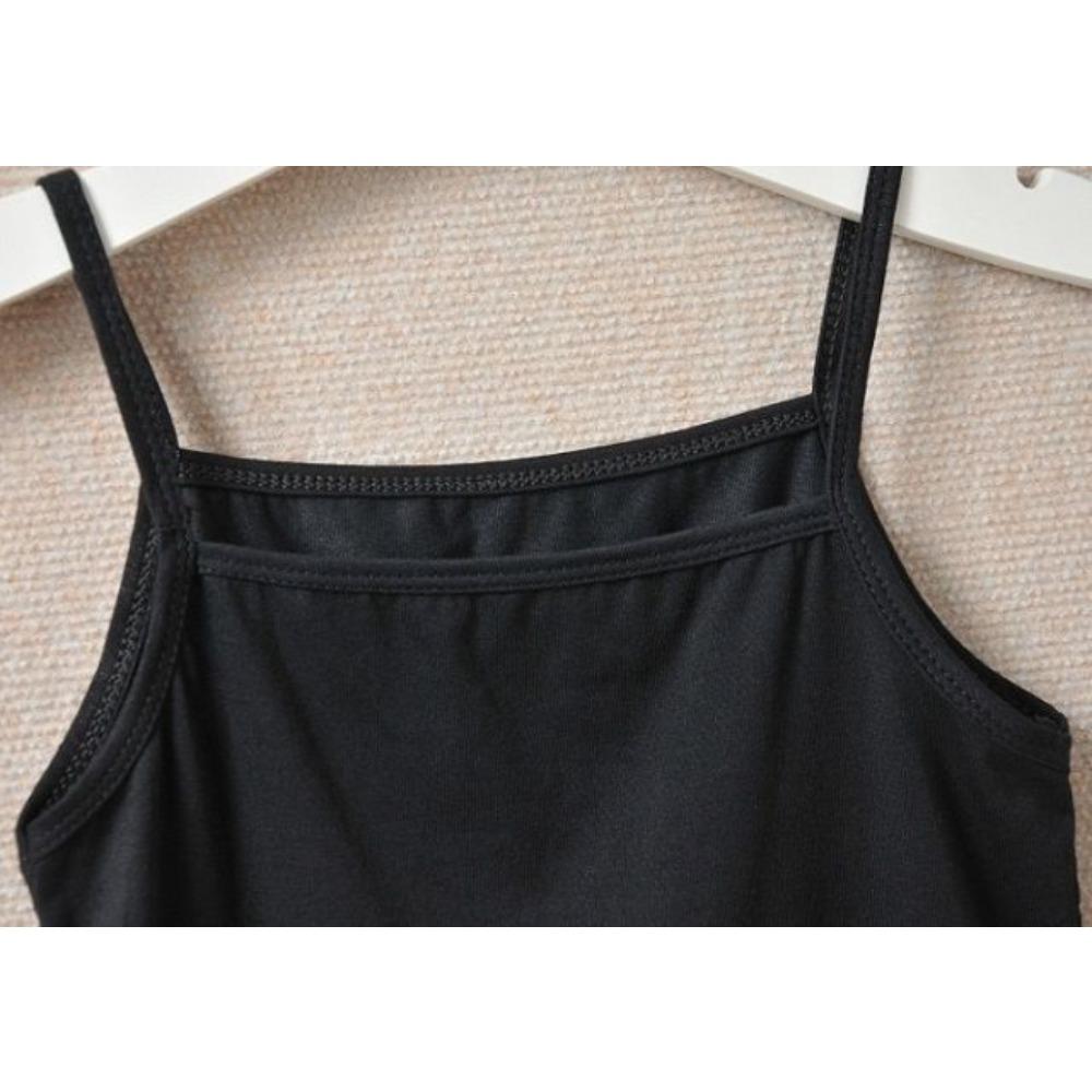 Women Slim Fit Versatile Summer Basic Sleeveless Tank Top Student Layering Undershirt