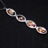 Chain 4 Photo Pendant Jewelry Memory Floating Locket Necklace Fashion Album Box Necklaces  Women
