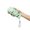 Capsule Sun umbrella Women's sunscreen anti-UV sunshade Clear umbrella dual-use mini five folding super light compact portable