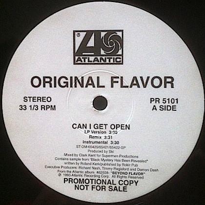 

12inch Record ORIGINAL FLAVOR Can I Get Open PR5101 Atlantic 1993 US Rap HipHopRB Used