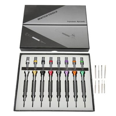 Set da 8 cacciaviti per orologi da 0,6 a 2 mm Cacciavite a taglio preciso Strumento per la riparazione di orologi per gioielliere