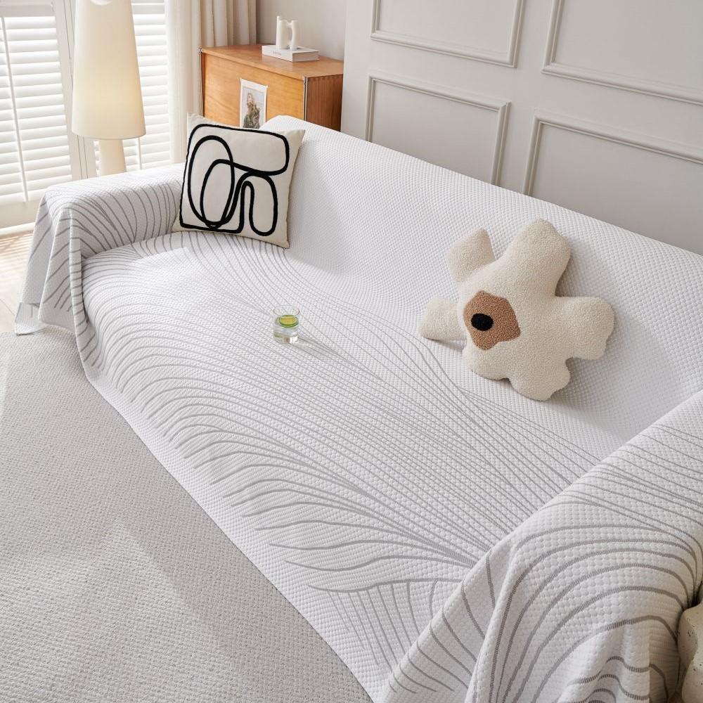 Cool Feeling Houndstooth Sofa Cover Mat Throw Blankets Living Room  Summer Camping Picnic Blanket Cover