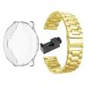 Stainless Steel Strap with TPU Protection Case For Amazfit Active 2 Smartwatch Band Metal Bracelet Watchband Accessories