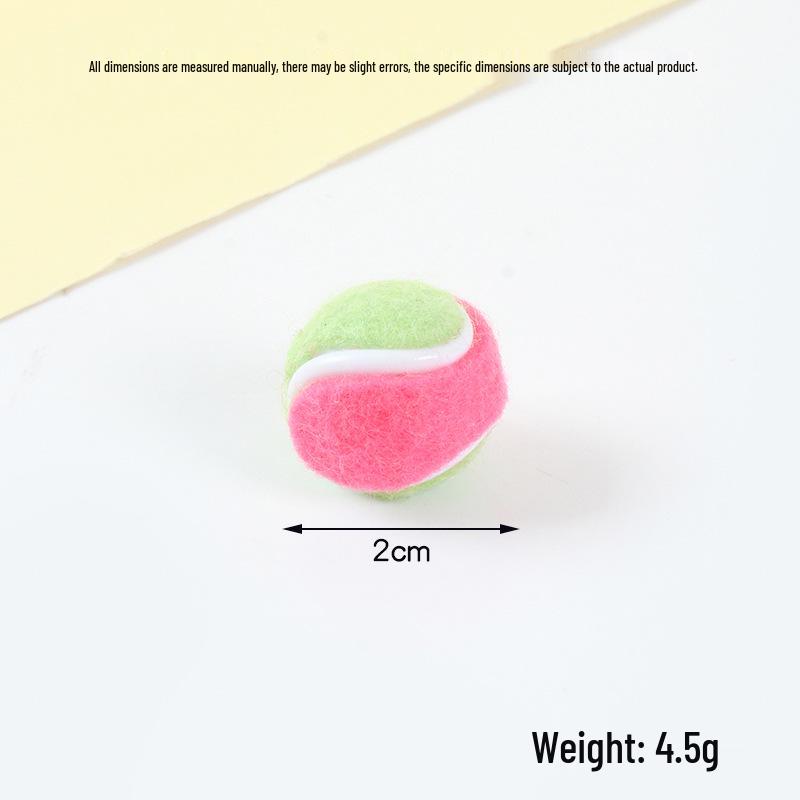 Hot-Selling Tennis Keychain Pendant: Simulation Tennis Toy Photography Prop