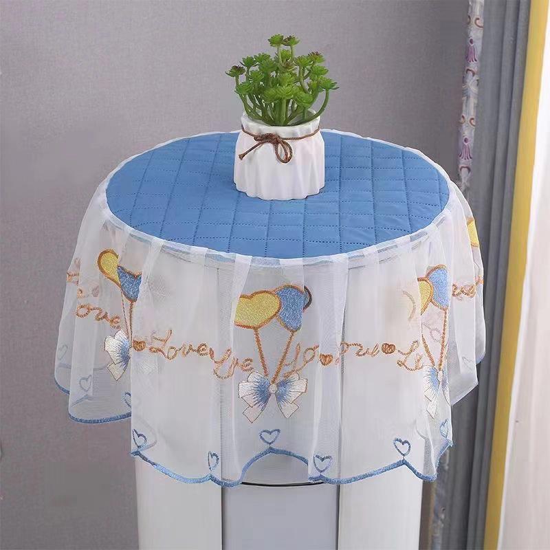 

Пылезащитный чехол для кондиционера, кружевной вышитый чехол, вертикальный кондиционер, цилиндрический, универсальный, грязеотталкивающий чехол, домашний декор темно-синий