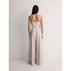 Foreign Trade Pure Yuan Tall Elegant Temperament Linen Blend Sexy Banquet Fashion Women's Sling Wide Leg Jumpsuit