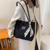 New large-capacity bag women's casual foreign-style canvas shoulder bag high-end class commuter tote bag