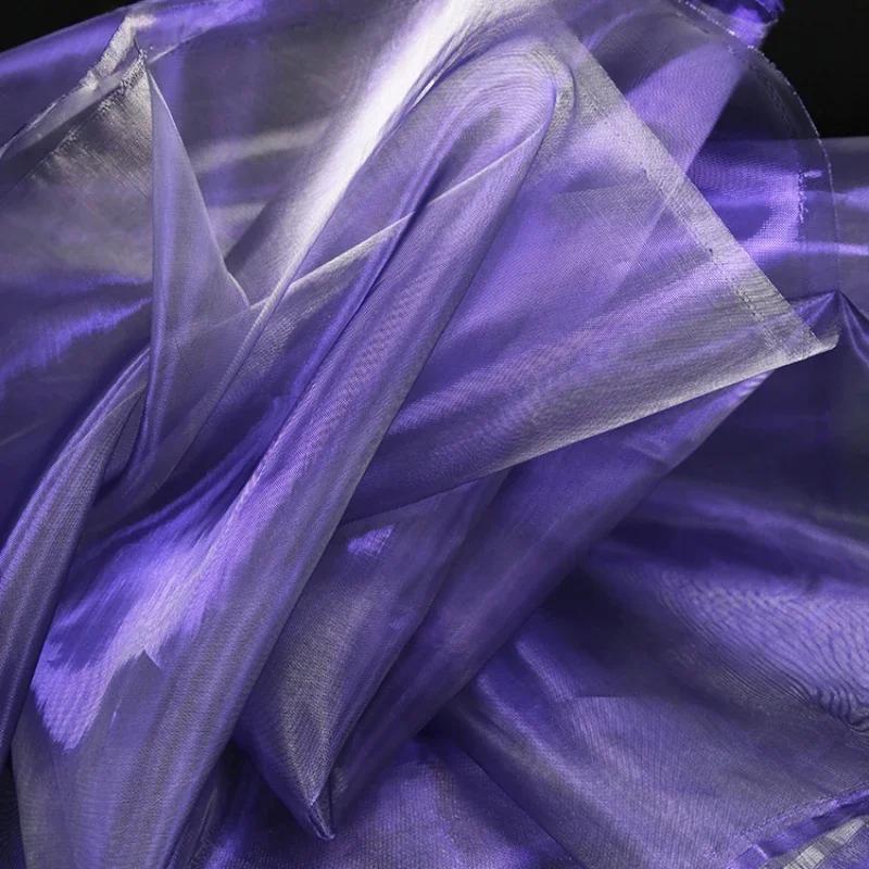 50x140cm Imitated Silk Satin Fabric Lining Mesh Cloth Material for Sewing Dress Costume Curtains Handmade DIY Craft Material
