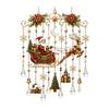 Entspannende Klang-Windspiele für Zuhause, Weihnachts-Glockenspiel, Acryl-Sonnenfänger für Außenbereich, Garten, Terrasse, Elegante Dekorationen, Festdekoration, Hängend im Hof