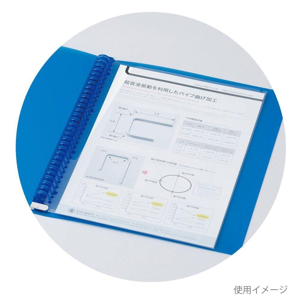 Maruman Clear Holder A4 30-Hole Refill, 1 Sheet, Set of 10, L490