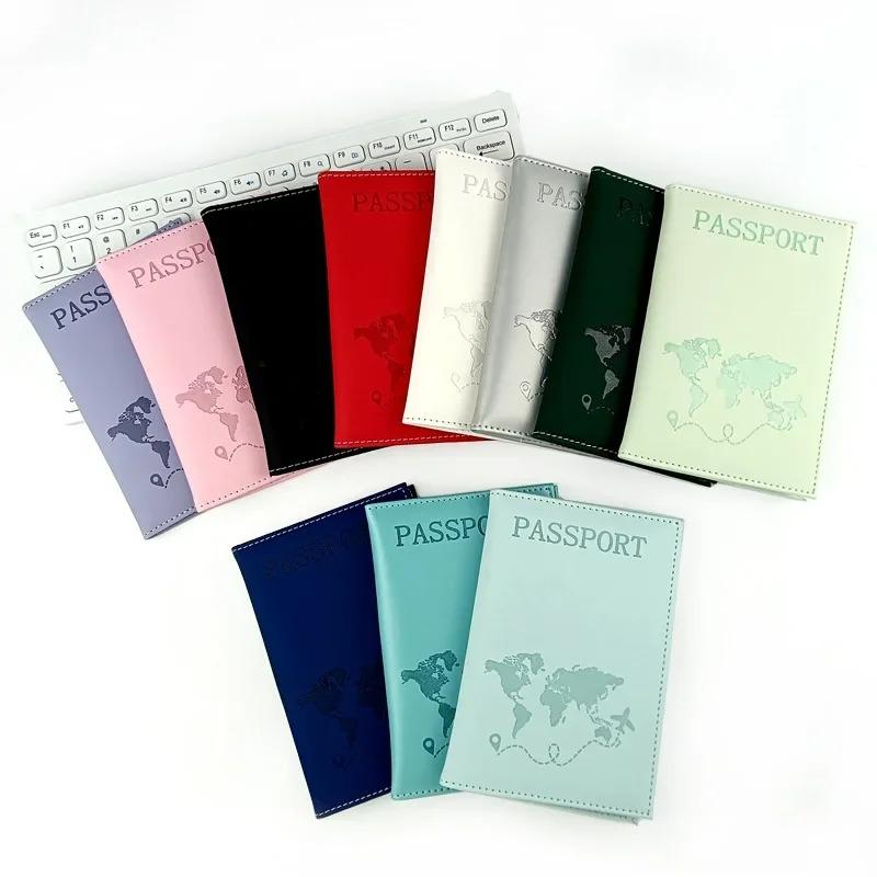 Travel Passport Holder Organizer Protective Women Men Card Case Credit Card Holder ID Document Passport Wallet Passport Cover