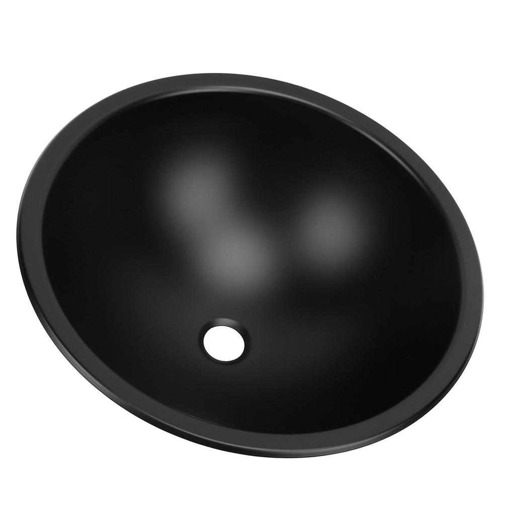 400x160mm Round Sink 304 Stainless Steel with 40mm Drain Bathroom Sink for Boat Caravan RV