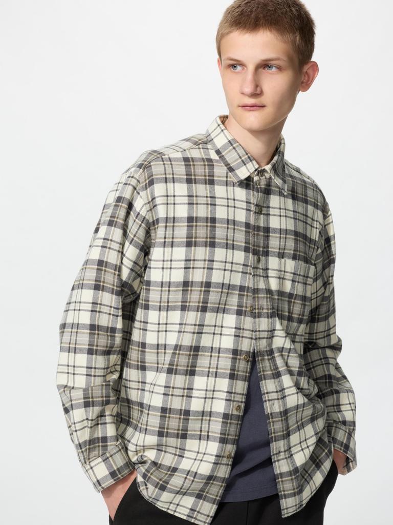 Uniqlo Flannel Overcheck Shirt