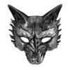 Half Face Halloween Mask Animal Cosplay Mask Punk Masquerade Mask  Men